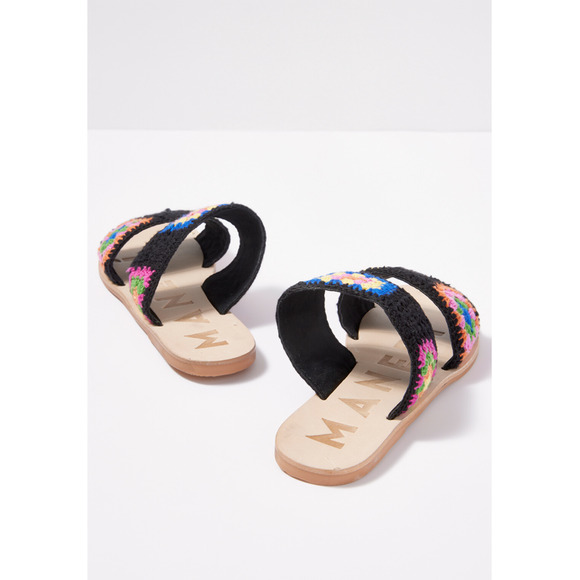 MANEBI x Evereve New in Box Crochet Double Strap Sandal // 7.5 - Picture 4 of 15